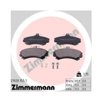 ZIMMERMANN Bremsbeläge VORDERACHSE für S40...