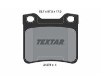 TEXTAR Bremsbelagsatz Bremsbeläge HINTERACHSE für PEUGEOT 406 406 Break 406 Coupe 607