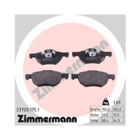 ZIMMERMANN Bremsbeläge VORDERACHSE für HONDA...