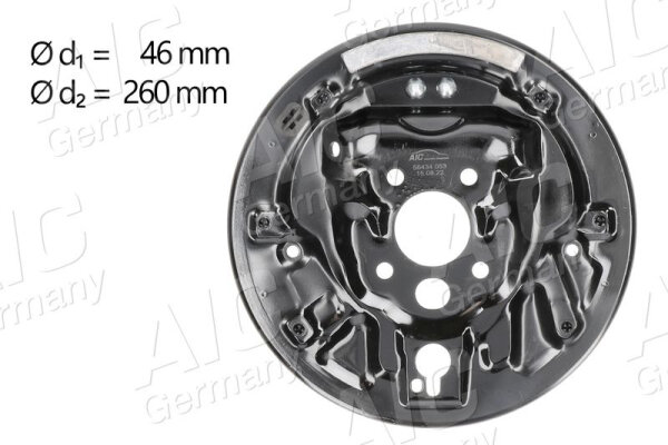 Abdeckblech Bremstrommel AIC 56434 hinten links Skoda Octavia Roomster 260 mm
