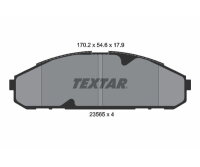 Bremsbeläge VORNE für NISSAN PATROL GR 4 IV (Y60, GR) 4.2 Cat/ 2.8 TD TEXTAR