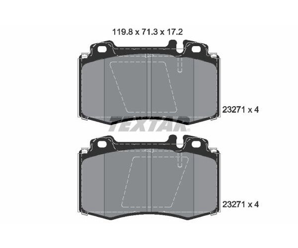 TEXTAR Bremsbeläge Q+ VORDERACHSE für MERCEDES M-KLASSE W163 S-KLASSE W220 SL R129