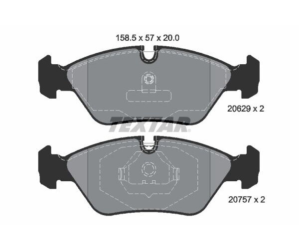 TEXTAR Bremsbelagsatz Scheibenbremse Q+ 2062902