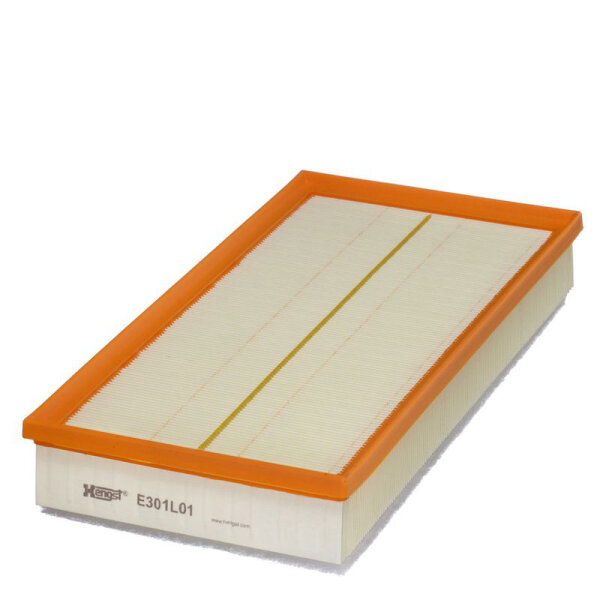 Luftfilter HENGST FILTER E301L01 364x185x58 mm Audi VW Seat Skoda Filtereinsatz