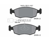 TEXTAR Bremsbelagsatz für FIat 500 312 Punto Evo III 199 Bremse Bremsbelag vorne
