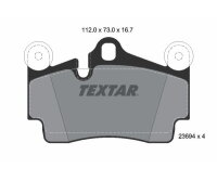 TEXTAR Bremsbelagsatz Bremsbeläge HINTERACHSE...