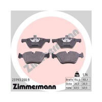 ZIMMERMANN Bremsbelagsatz Bremsbeläge Vorderachse...