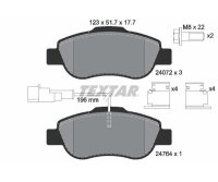 TEXTAR Bremsbelagsatz Bremsbeläge Vorderachse für FIAT 500 FORD KA