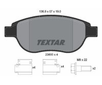 TEXTAR Bremsbelagsatz Bremsbeläge Vorderachse...