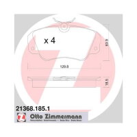 ZIMMERMANN Bremsbelagsatz Bremsbeläge VORDERACHSE...