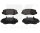 Bremsbelagsatz NK 223945 Vorderachse Opel Movano Renault Master 138,8x66,5x18 mm