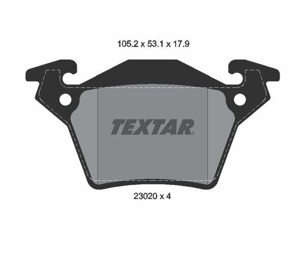 TEXTAR Bremsbelagsatz für Mercedes Benz Vito W638 V-Klasse W638/2 Bremse hinten