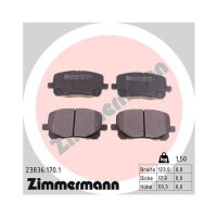 ZIMMERMANN Bremsbeläge VORDERACHSE für TOYOTA...