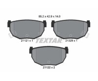 TEXTAR Bremsbelagsatz Bremsbeläge Hinterachse...