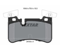 TEXTAR Bremsbelagsatz Bremsbeläge Hinterachse...