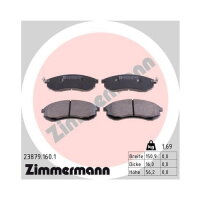 ZIMMERMANN Bremsbeläge VORDERACHSE für...