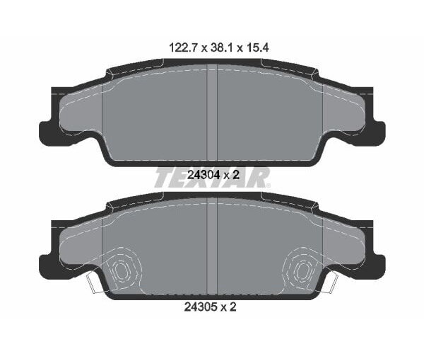 Bremsbeläge Bremsbelagsatz Cadillac TEXTAR Hinterachse Wagner 2430401