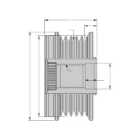Generatorfreilauf Lichtmaschine für Opel Astra Insignia Zafira Saab HELLA 9XU