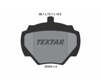 TEXTAR Bremsbeläge HINTERACHSE für LAND ROVER...