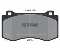 TEXTAR Bremsbeläge Q+ VORDERACHSE für CHRYSLER 300C DODGE CHALLENGER CHARGER JEEP