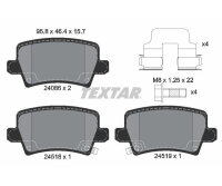 TEXTAR Bremsbelagsatz Bremsbeläge Hinterachse...