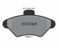 TEXTAR Bremsbelagsatz für FORD USA Mustang Mk 4 C Thunderbird Coupe vorne