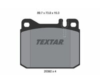 TEXTAR Bremsbelagsatz für Mercedes W123 W114 W115...