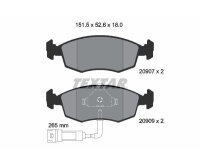 TEXTAR Bremsbelagsatz Bremsbeläge VORDERACHSE für FORD SCORPIO SIERRA