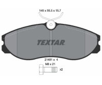 TEXTAR Bremsbelagsatz Scheibenbremse Vorderachse für...