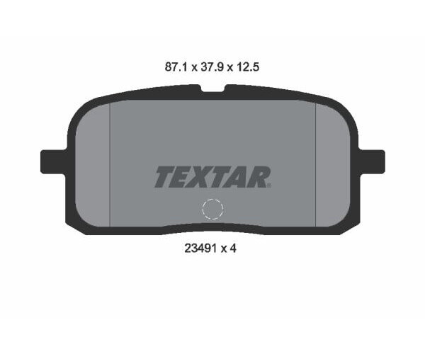 TEXTAR Bremsbelagsatz Scheibenbremse 2349101