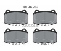 TEXTAR Bremsbelagsatz Scheibenbremse Q+ 2314201