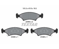 TEXTAR Bremsbelagsatz Scheibenbremse 2338401