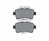 TEXTAR Bremsbelagsatz Scheibenbremse Vorderachse für Suzuki 2483001