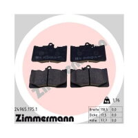 ZIMMERMANN Bremsbeläge VORDERACHSE  für LEXUS GS IS II III RC MARK X