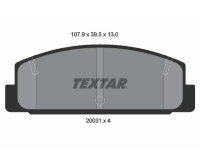 Bremsbelagsatz Hinten Mazda RX-7 323 626 TEXTAR Bremse...