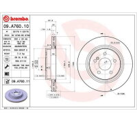 2x BREMBO rear brake rotors, 300 mm diameter, for...