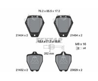 TEXTAR Bremsbelagsatz Bremsbeläge Vorderachse...