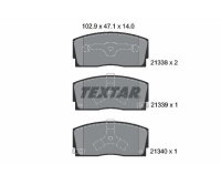 TEXTAR Bremsbelagsatz Bremsbeläge VORDERACHSE...