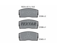TEXTAR Bremsbelagsatz Bremsbeläge VORDERACHSE...