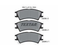 TEXTAR Bremsbelagsatz Bremsbeläge VORDERACHSE...