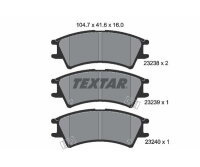 TEXTAR Bremsbelagsatz Bremsbeläge VORDERACHSE...