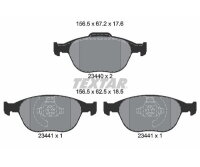 TEXTAR Bremsbeläge Q+ VORDERACHSE für FORD...