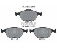 TEXTAR Bremsbeläge Q+ VORDERACHSE für FORD FOCUS ST170 TOURNEO TRANSIT CONNECT
