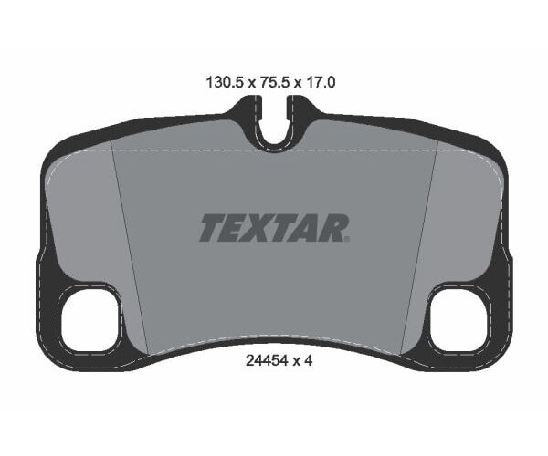TEXTAR Bremsbelagsatz Bremsbeläge Hinterachse für PORSCHE 997 3.6 / 3.8 Turbo / S