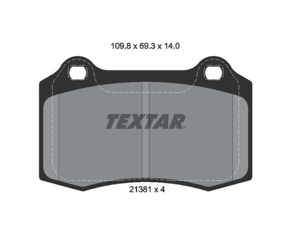 TEXTAR Bremsbelagsatz Bremsbeläge Q+ VORDERACHSE für FORD FOCUS
