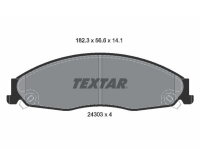 TEXTAR Bremsbelagsatz Bremsbeläge Q+ VORDERACHSE...