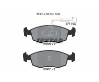 TEXTAR Bremsbeläge VORDERACHSE für ALFA ROMEO...