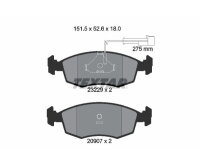 TEXTAR Bremsbeläge VORDERACHSE für ALFA ROMEO 155 GTV SPIDER FIAT COUPE CROMA