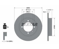 2x TEXTAR Bremsscheibe PRO Ø260mm VORNE für...