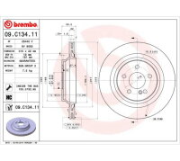 2x Bremsscheibe Hinterachse Ø 315mm für...